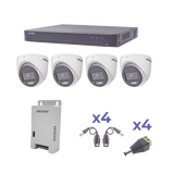 KIT Video Grabación HIKVISION COLORVU TURBOHD 1080p  DVR 4 Canales